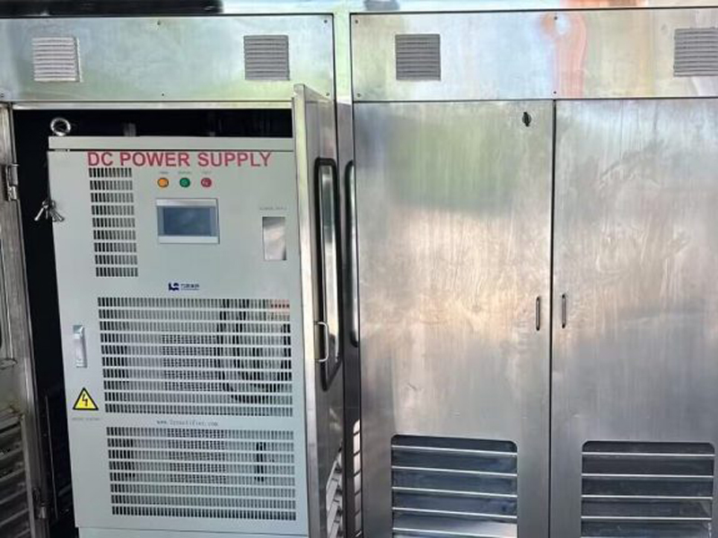 Proyecto de rectificador para electrólisis de hidrógeno de 72 V 445 A para cliente en la India